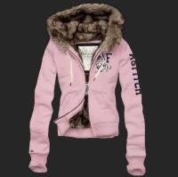 dames abercrombie fitch fur hooded outwear zip lichtrood Overhemd Kopen jwr8e389